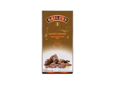 Pieniškas šokoladas BAILEYS, su sūdyta karamele, 90 g