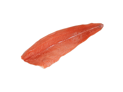 Šaldyta atlantinės lašišos file, su oda, D-Trim, 1,4 - 1,8 kg.