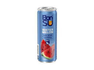 Gazuotas sulčių gėrimas BONSU, arbūzų skonio, 330 ml