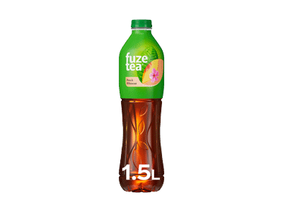 Persikų ir kinrožių skonio šaltoji arbata FUZE, 1.5 l