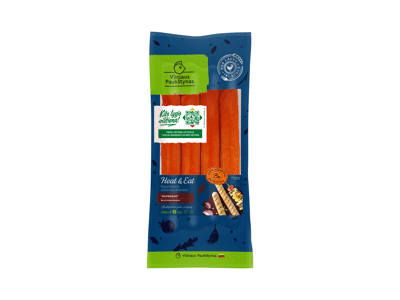 Kepamosios BBQ vištienos dešrelės HEAT & EAT, a. r., 400 g