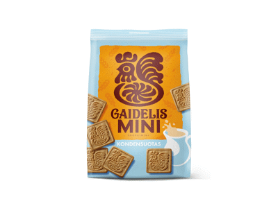 Sausainiai GAIDELIS MINI su kondensuotu pienu, 380 g