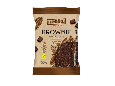 Veganiškas brownie sausainis FRANK&OLI, su kakava, 50g