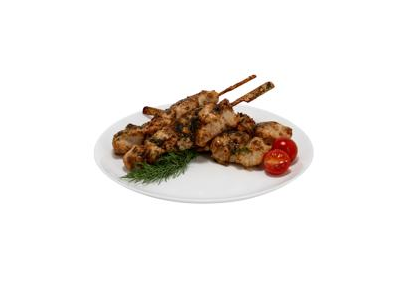 Kepti vištienos iešmeliai su juodųjų pipirų padažu, sezamais, 360 g