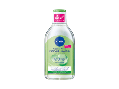 NIVEA valantis micelinis vanduo su aminorūgštimi ir vandenyno dumbliais mišriai odai, 400 ml