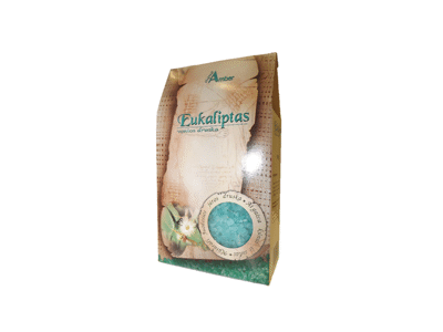 Vonios druska AQUA AMBER su eukaliptais, 500 g