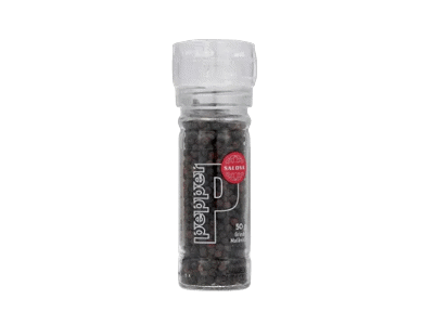 Juodieji pipirai SALDVA TELLICHERRY malūnėlyje, 50 g