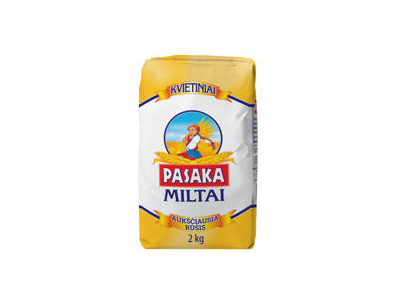 Kvietiniai miltai PASAKA, a. r., 2 kg