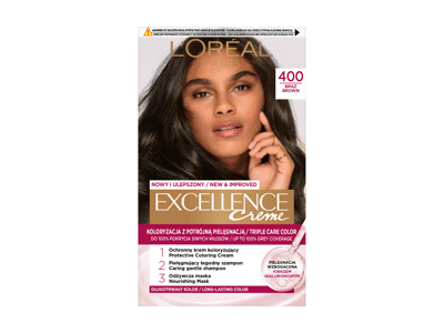 Plaukų dažai L'OREAL EXCELLENCE CREME, Nr. 400, 1 vnt.