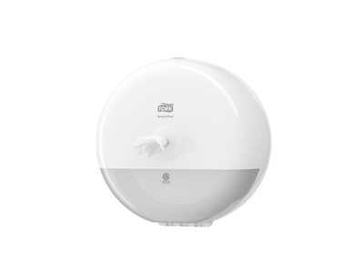 Tualetinių servetėlių laikiklis TORK SmartOne Mini T9, baltas, 1 vnt. 681000