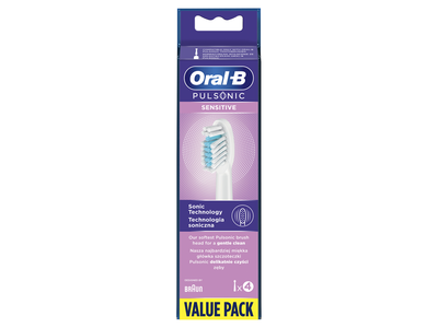 Elektrinio dantų šepetėlio galvutės ORAL-B Pulsonic Sensitive, 4 vnt.