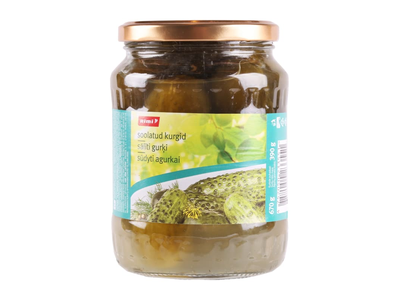 Sūdyti agurkai RIMI, 670 g / 390 g