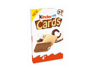 Sausainiai KINDER CARDS, 76.8 g