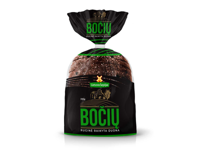 Juoda duona BOČIŲ, 390g
