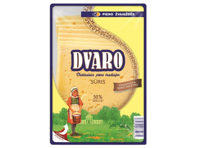 Fermentinis DVARO sūris, 50%, raikytas, 150 g