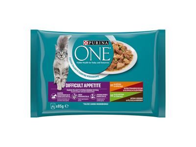 Kačių ėd. PURINA ONE DIFFICULT APPETITE,4x85g