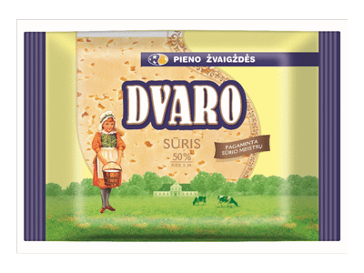 Fermentinis DVARO sūris, 50%, fasuotas, 240 g