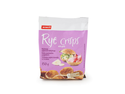 Trašk. rugin. duonelės su česnaku RIMI, 150g