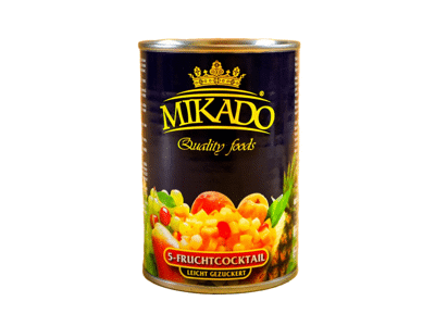 Atogrąžų vaisių kokteilis sirupe MIKADO, 425 ml