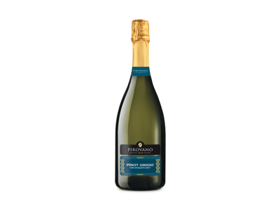Putojantis baltasis sausas vynas PIROVANO PINOT GRIGIO, 750 ml