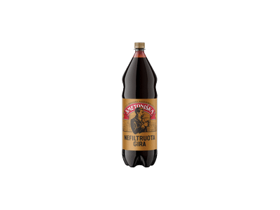 SMETONIŠKA nefiltruota gira, 2000 ml