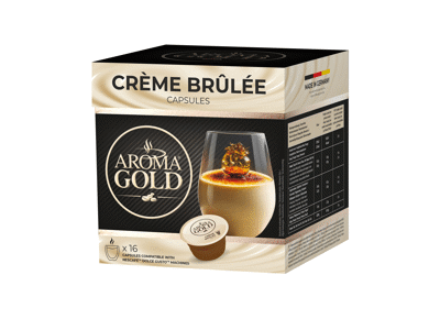 Kavos kapsulės AROMA GOLD CREME BRULEE, 256 g