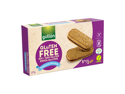 Sausainiai be glitimo su šok.įd.GULLON, 225 g