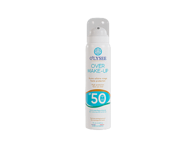 Apsauginė veido dulksna O'LYSEE OVER MAKE UP SPF50+, 75 ml
