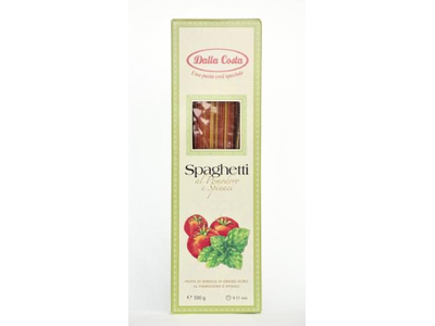 Kietagrūdžiai makaronai DALLA COSTA, spageti, spalvoti, 500 g
