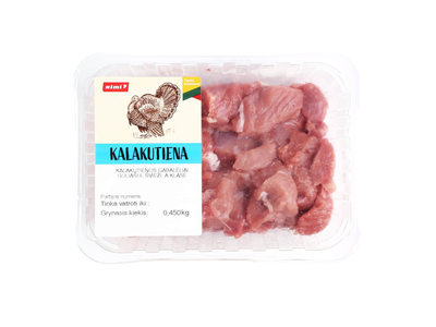Kalakut. gabalėliai guliašui RIMI, A kl. 450g
