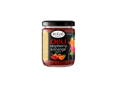 Aitriųjų paprikų ir aviečių-apelsinų padažas, BUGA's, 170 g