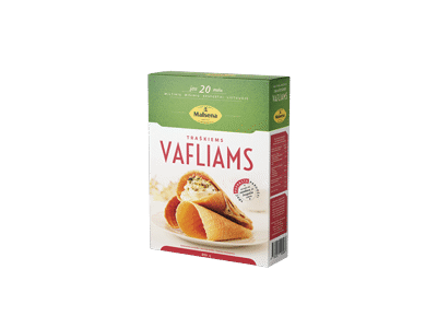 Miltinis mišinys MALSENA traškiems vafliams kepti, 400 g