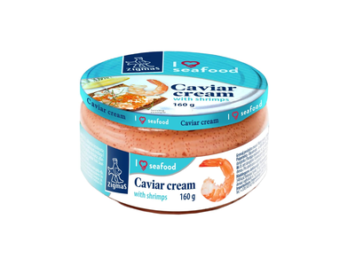 Užtepėlė su ikrais ir krevetėmis ZIGMAS, 160g