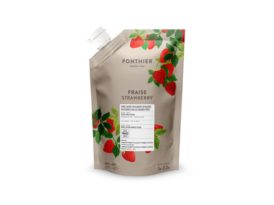 Atvėsinta braškių tyrė PONTHIER, 1 kg