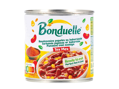Raudonos pupelės su kukurūzais padaže BONDUELLE, 492 g