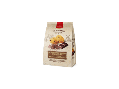 Sausainiai su šokolado gabaliukais VIKTORIJA, 250 g