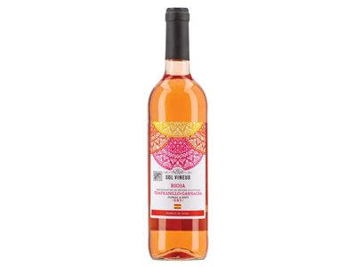 Rausvasis sausas vynas SOL VINEUS TEMPRANILLO-GARNACHA ROSE 13 % 0,75L