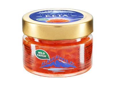 Ketų (lot. Oncorhynchus keta) ikrai, 100 g
