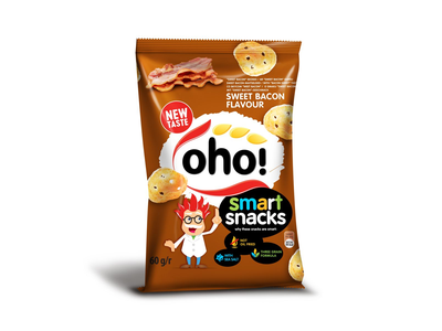 Traškučiai OHO, kepsnio skonio, 60 g