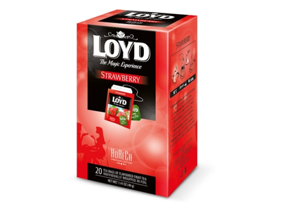 Vaisinė arbata LOYD HORECA line, braškių skonio, 20 x 2g