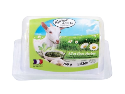 Ožkų pieno sūris BUCHETTE, su česnakais ir žolelėmis, šviežias, 100g