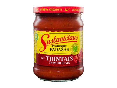 Trintų pomidorų padažas SUSLAVIČIAUS, 500 g