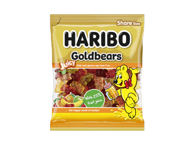 Guminukai HARIBO JUICY GOLDBEARS, 160 g