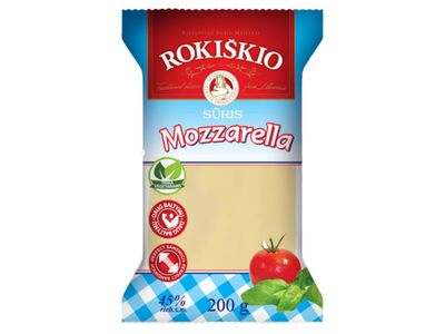 Sūris ROKIŠKIO MOZZARELLA, 45 %, 200 g