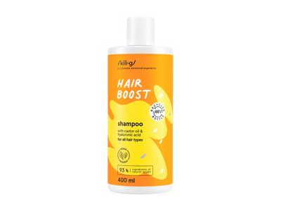 KILIG HAIR BOOST šampūnas su ricinos aliejumi 400 ml