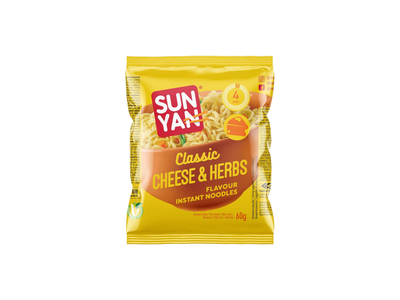 Greitai paruošiami makaronai SUN YAN, sūrio skonio, 60 g