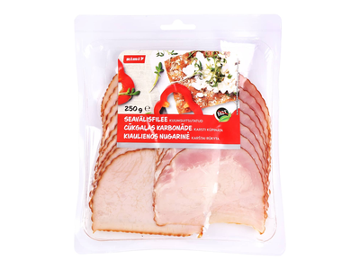 Karštai rūkyta kiaulienos nugarinė RIMI, 250g