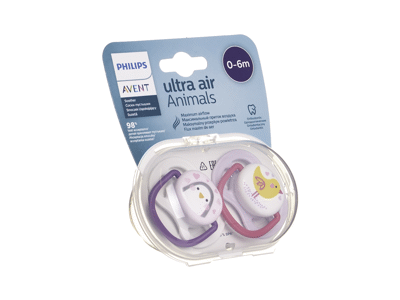 Silikoninis čiulptukas PHILIPS AVENT, 0-6 mėn., 2 vnt.