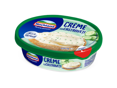 Tepamas varškės sūris HOCHLAND, su agurkais, 200 g