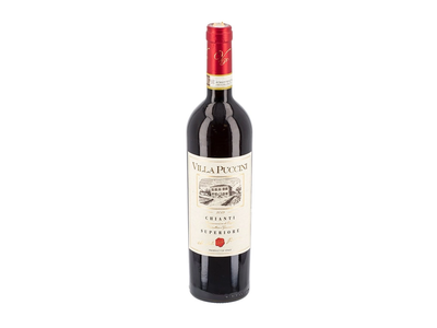 Sausas raudonasis rūšinis vynas PKR VILLA PUCCINI CHIANTI SUPERIORE 12,5%, 0,75 l